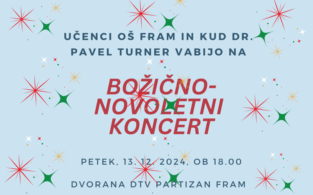 Vabilo na božično-novoletni koncert